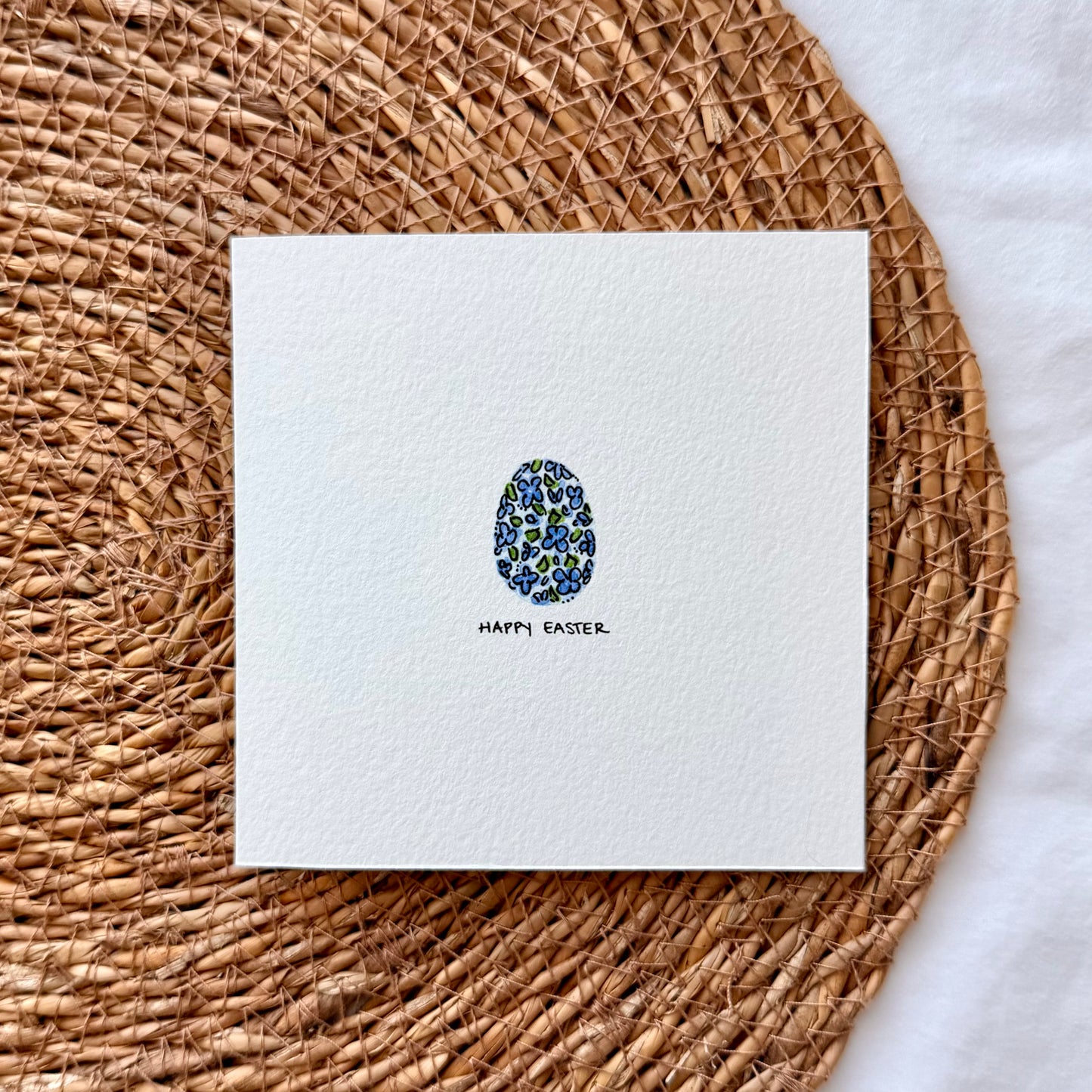 Floral Egg Easter Card