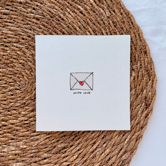 With Love Envelope Card