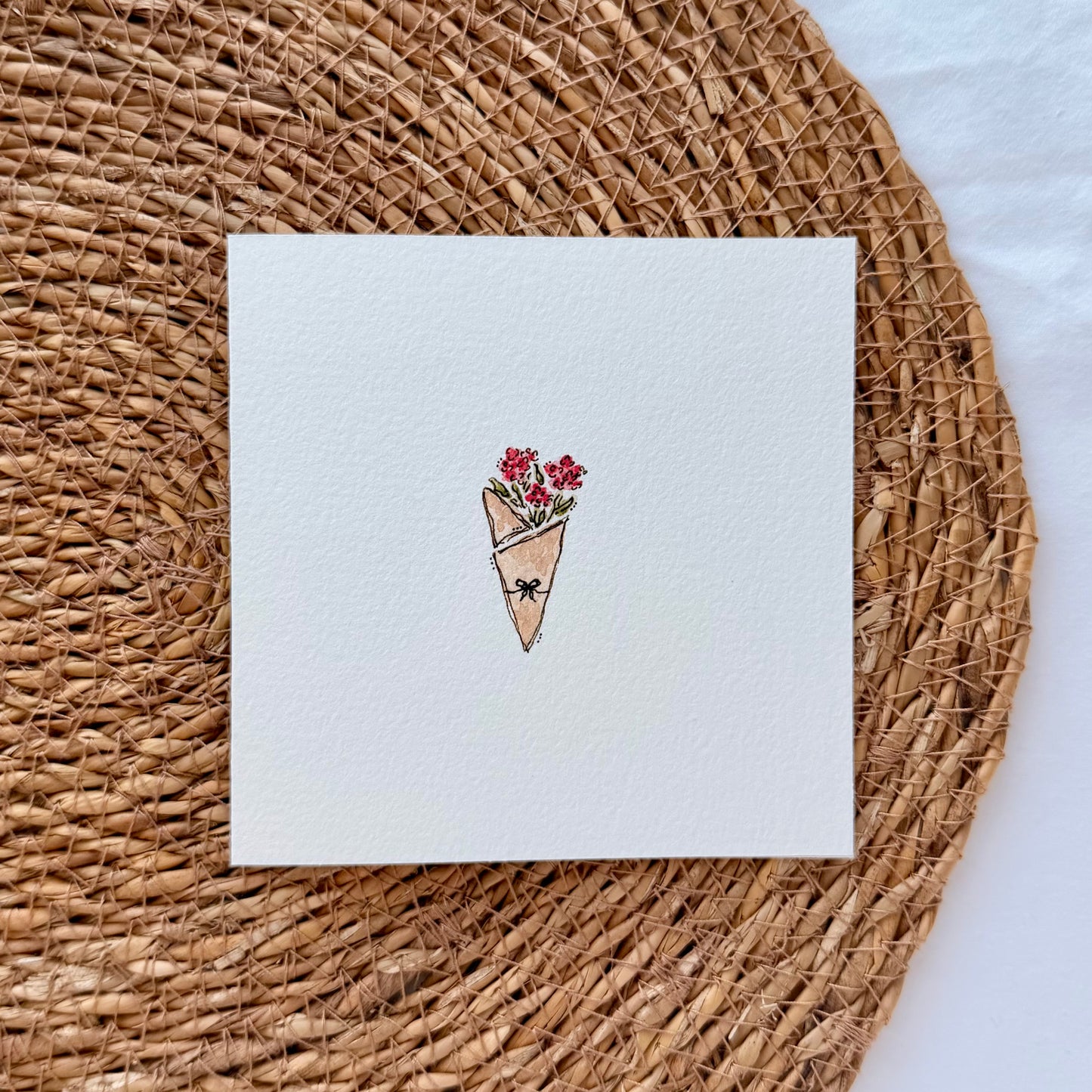 Wrapped Bouquet Card