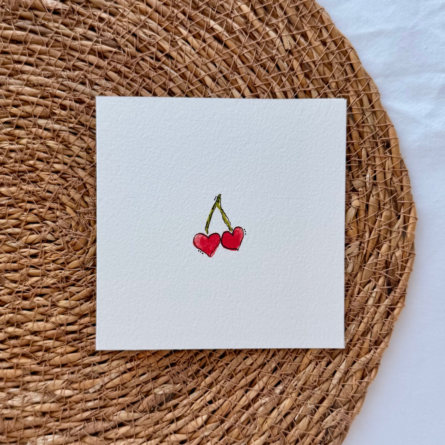 Cherry Hearts Card