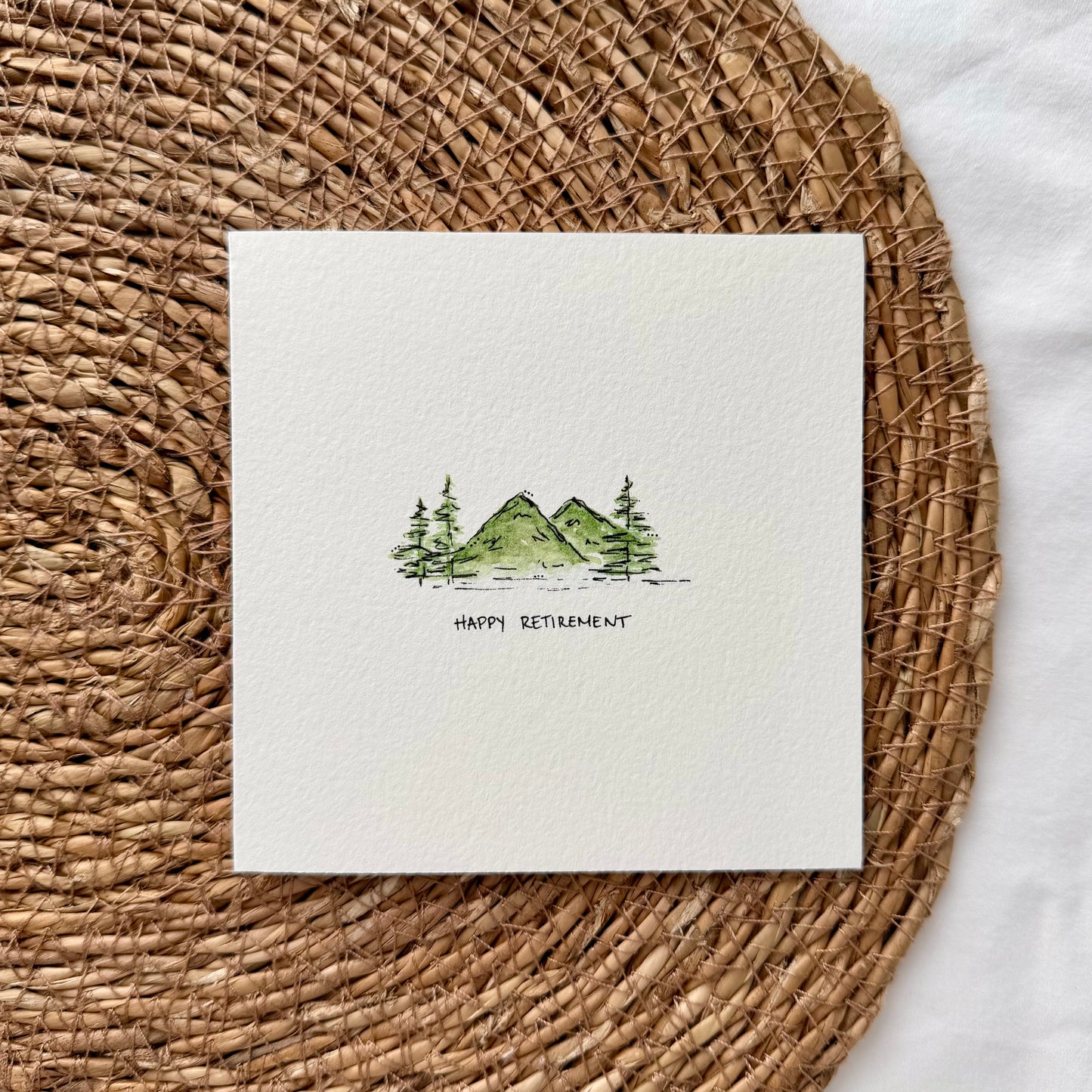 Mountain Landscape Retirement Card