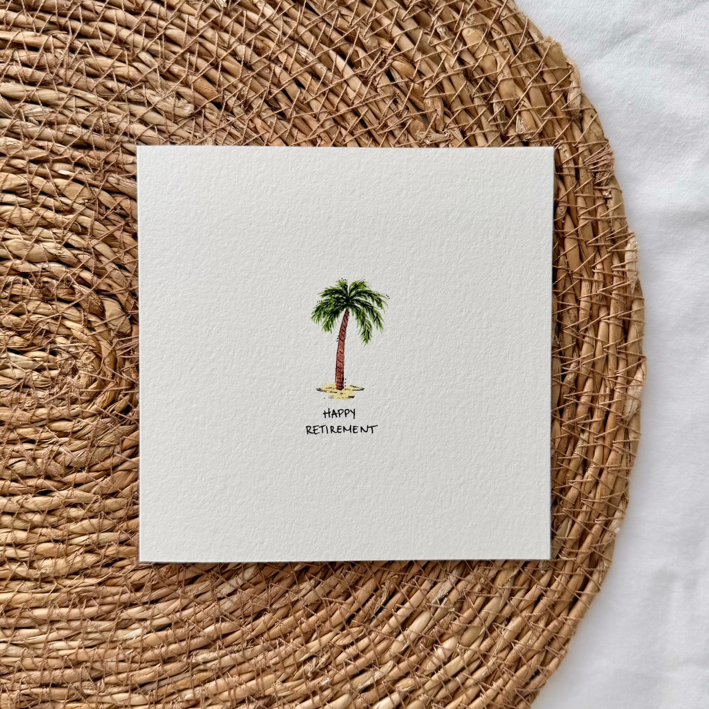 Palm Tree Retirement Card