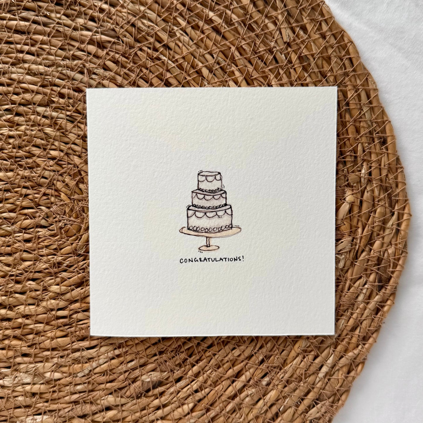 Classic Tiered Cake Card
