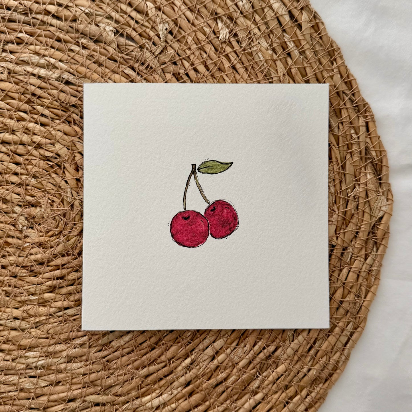 Double Cherry Card