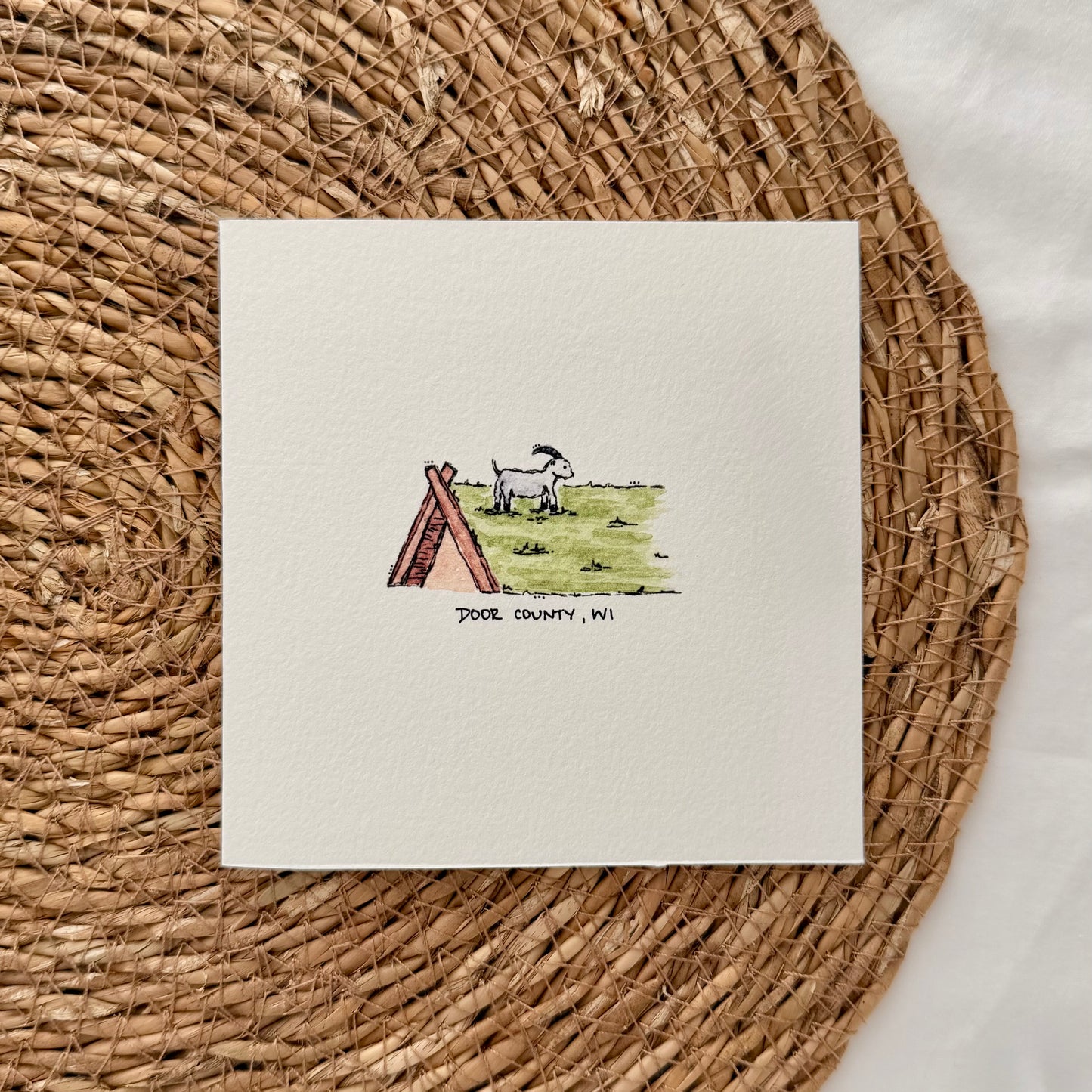 Door County Goat Card