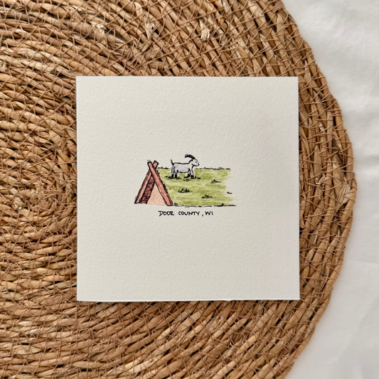 Door County Goat Card