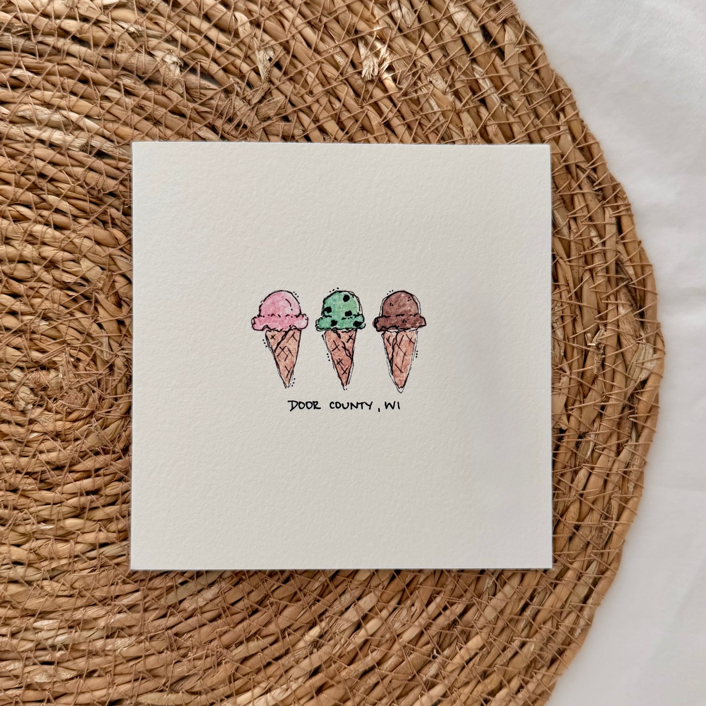 Door County Ice Cream Card