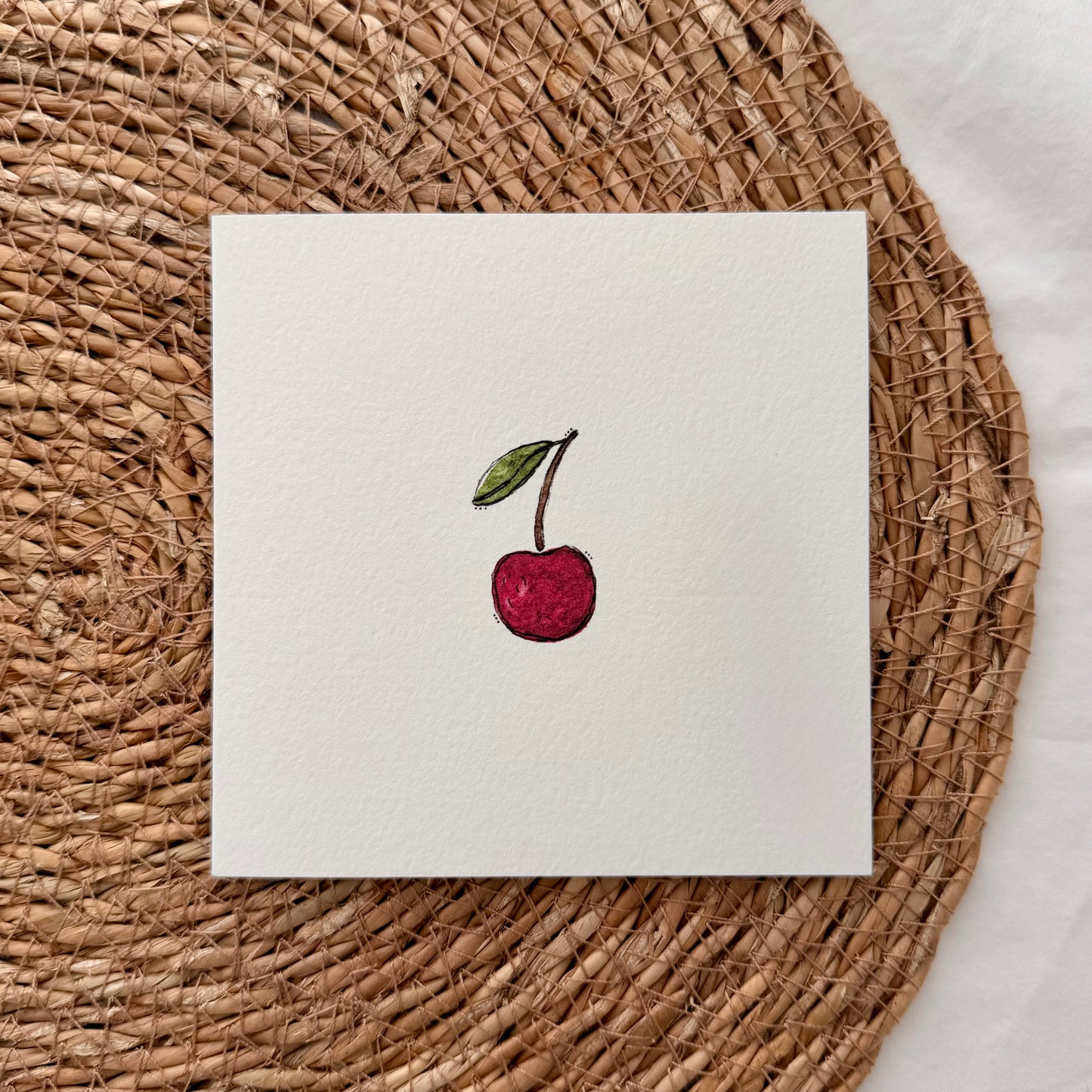 Single Cherry Card