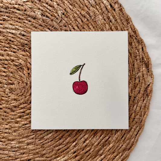 Single Cherry Card
