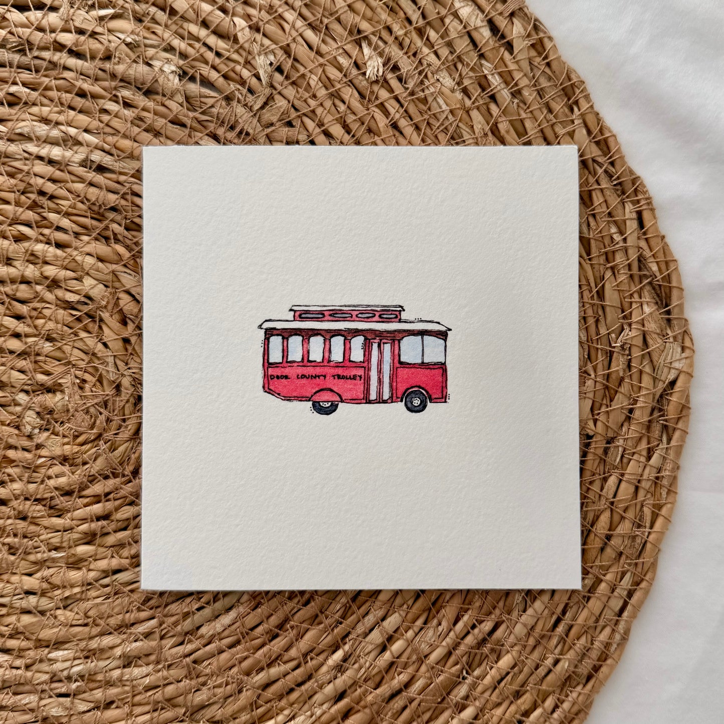 Door County Trolley Card