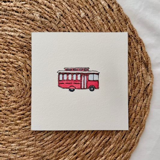 Door County Trolley Card